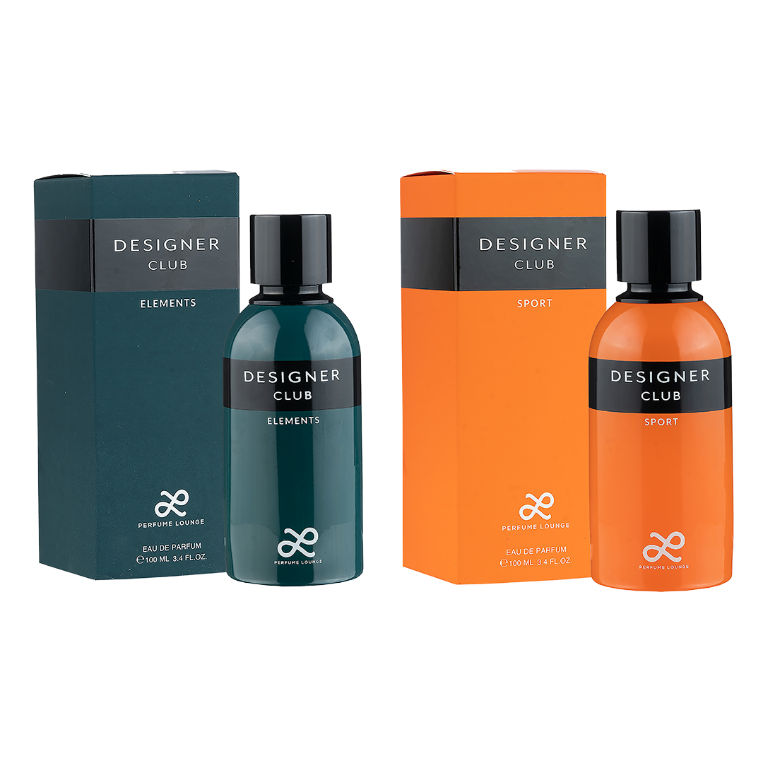 Designer Club Elements & Sport By Perfume Lounge For Men(Pack of 2- 100ml each)